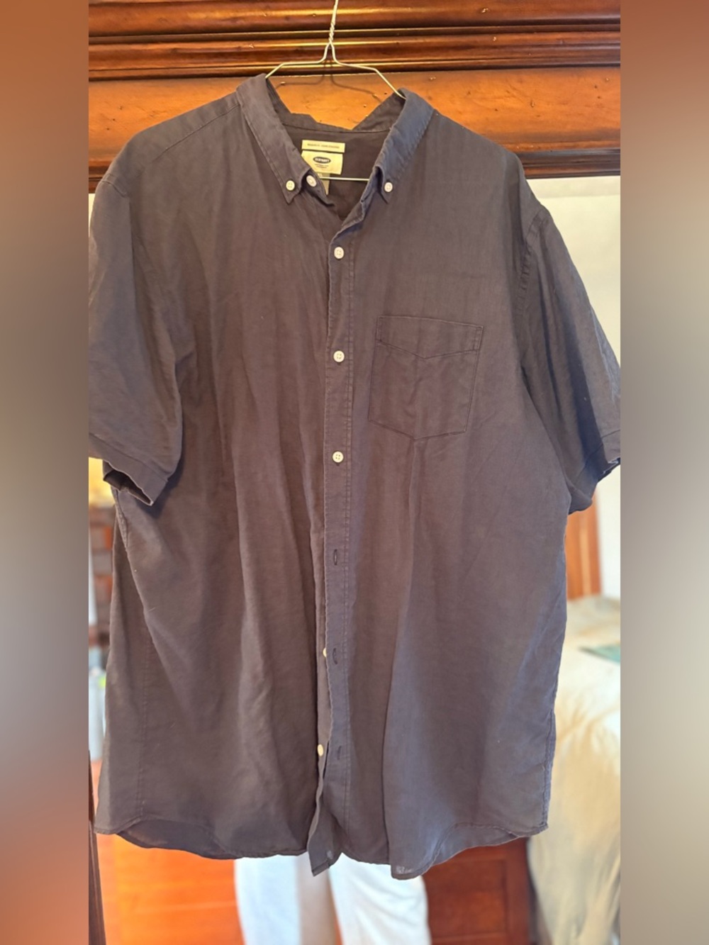 Men’s Old Navy Navy Button-Down Shirt - Deep Blue XL